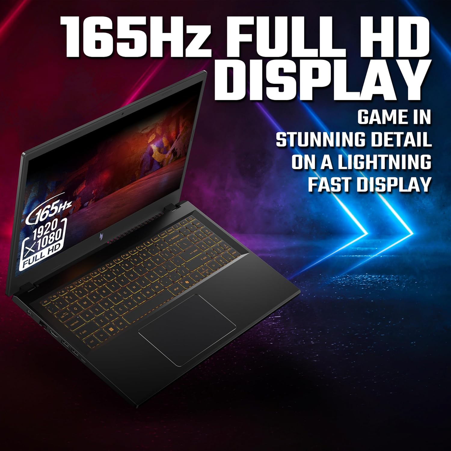 Acer Nitro V15 ANV15-52 Gaming Laptop – Intel Core i7-13620H, 16GB RAM, 512GB SSD, NVIDIA GeForce RTX 5050, 15.6" Full HD 165Hz – Black